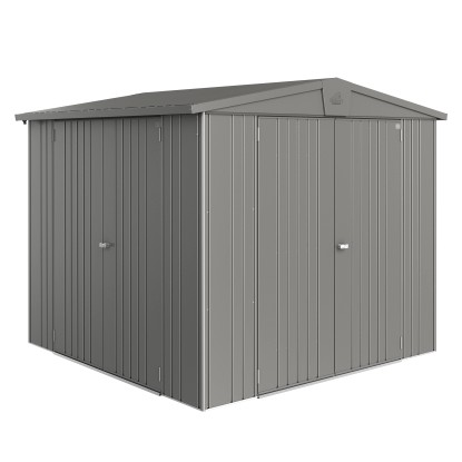 Biohort Přídavné dvoukřídlé dveře pro domek Europa křemenově šedé 172 x 148 cm