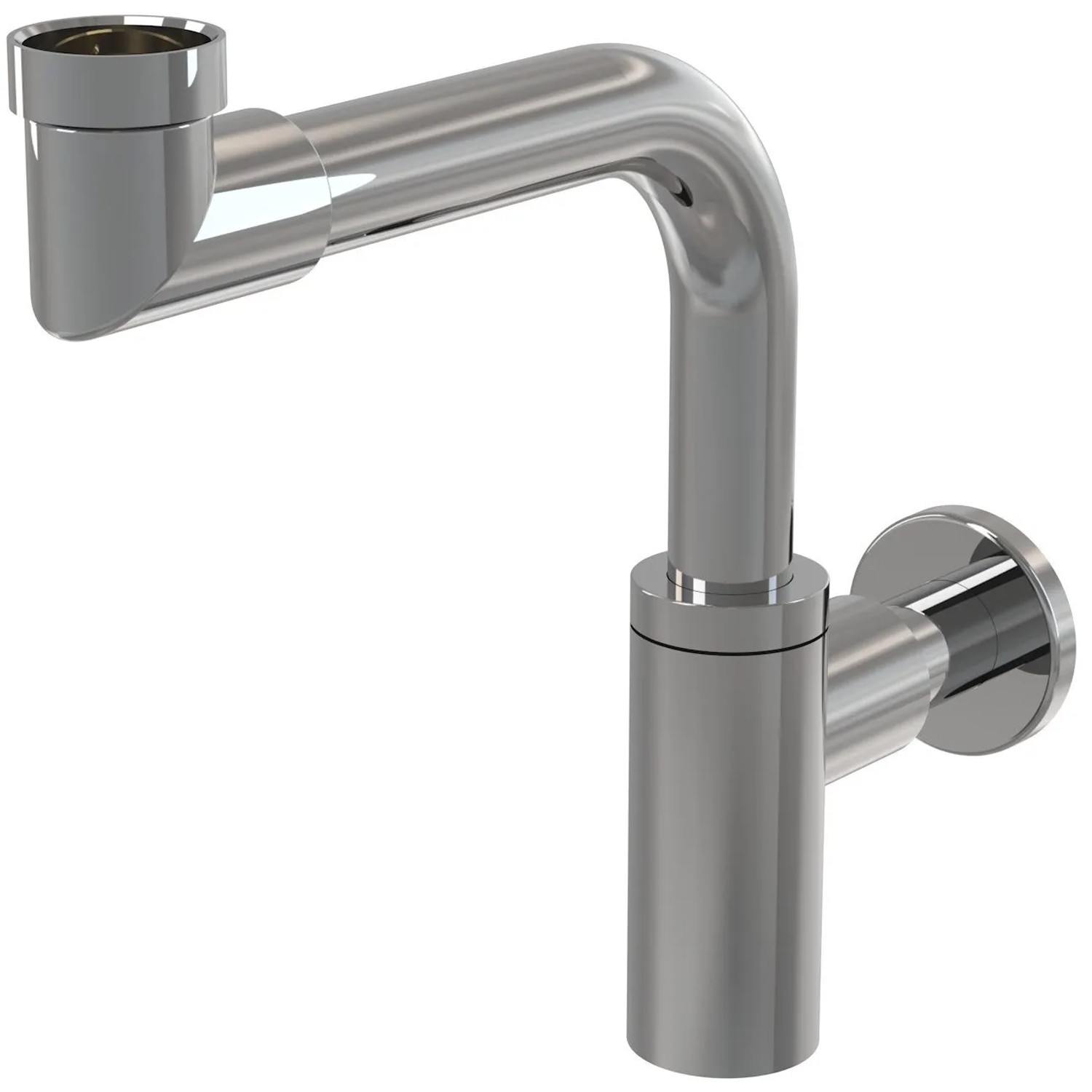 Alca Sifon umyvadlový A403 DESIGN prostorově úsporný, kov chrom-lesk, DN 32