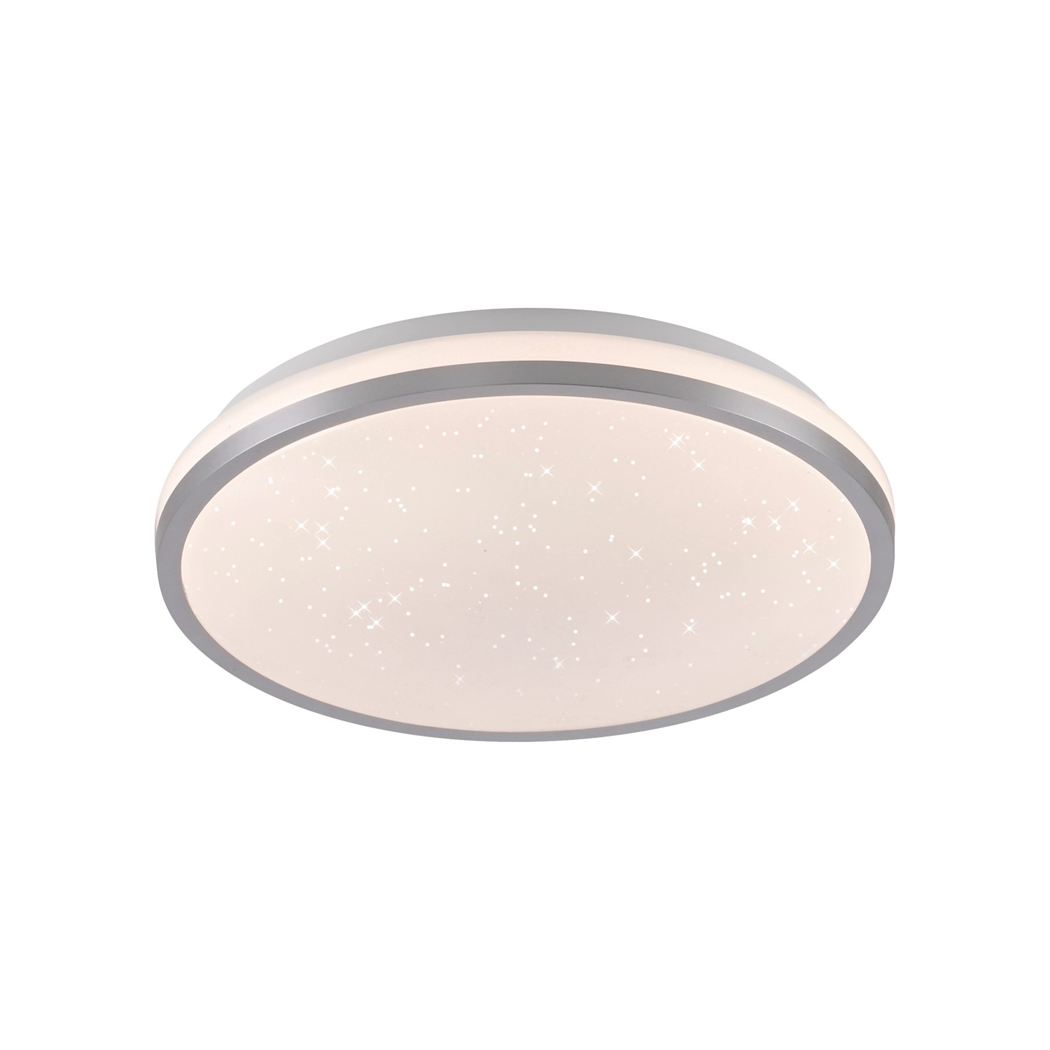 JUST LIGHT LED stropní svítidlo KYLE stříbrné 10W 730lm 3000K pr. 28 x 6,5 cm