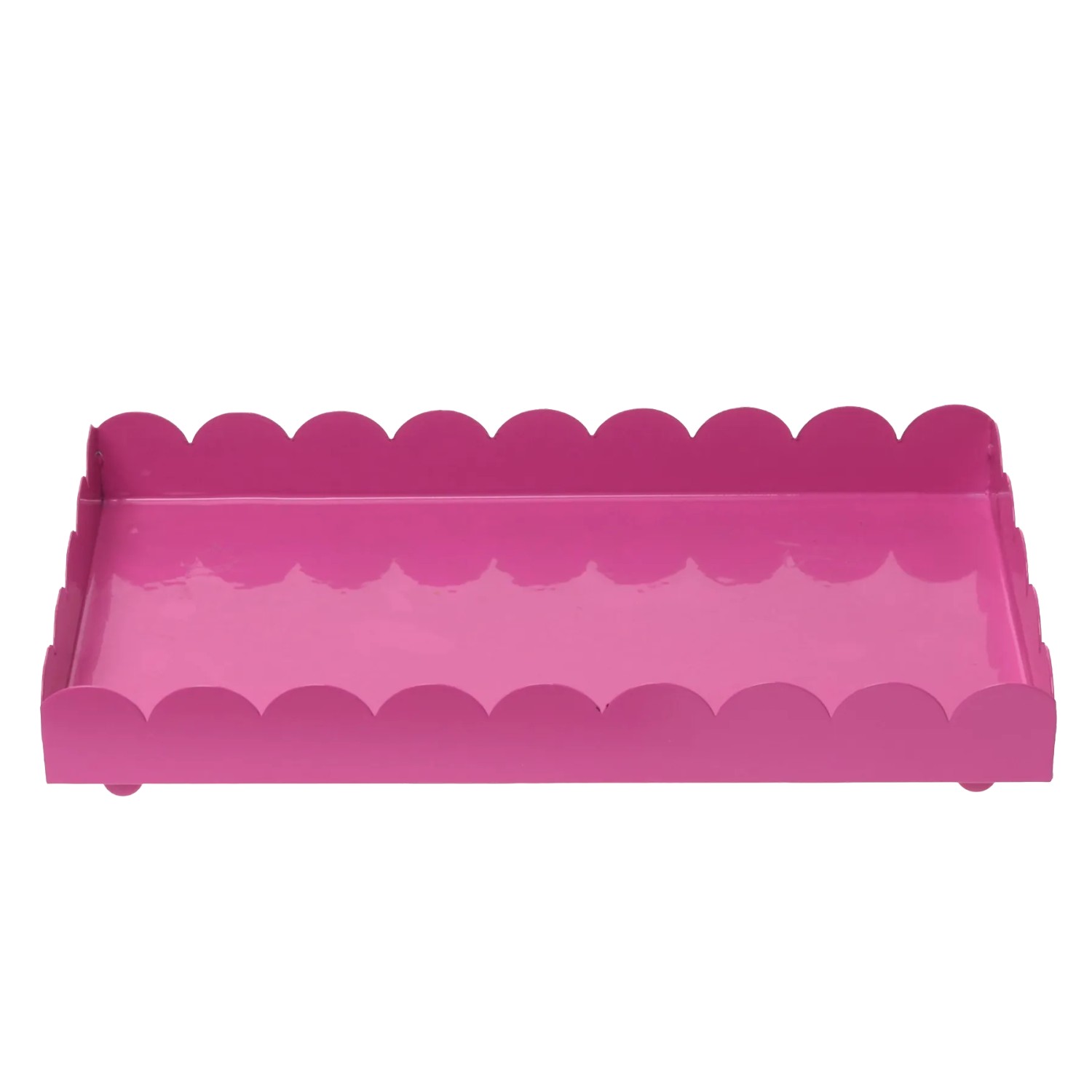 DRAGIMEX Dekorativní kovový podnos růžový 27 x 15 x 3,5 cm, 1 ks