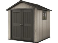 Keter Plastový zahradní domek Oakland 757, šedá, 223,5 x 229 x 242 cm