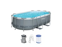 Bestway Bazén Steel Pro Max Frame Set (GS), šedá, 427 x 250 x 100 cm
