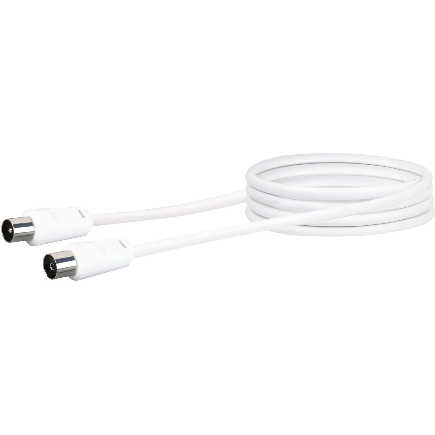 Schwaiger Anténní připojovací kabel bílý 1,5 m