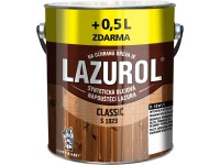 LAZUROL Lazura na dřevo CLASSIC S1023, 0021 ořech 2,5 + 0,5 l ZDARMA LAZUROL Lazura na dřevo CLASSIC S1023, 0021 ořech 2,5 + 0,5 l ZDARMA
