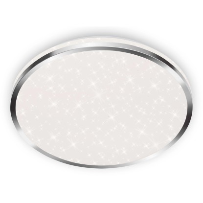 Briloner Stropní LED svítidlo ACORUS 1x LED/18 W, pr. 33 cm, chrom