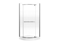 Roth Kompletní sprchový čtvrtkruhový kout Ametyst s vaničkou 900 x 900 mm