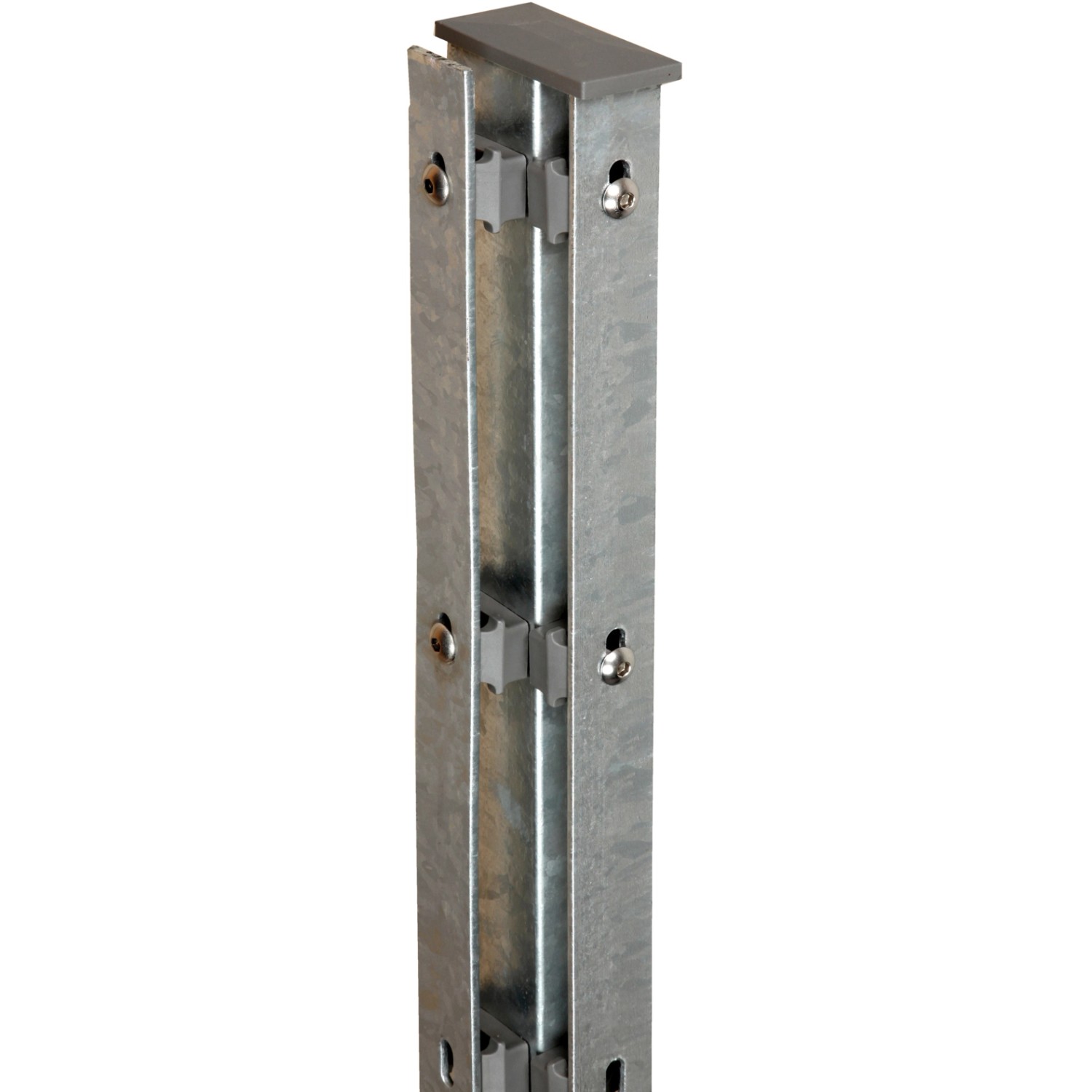 Floraworld Rohový plotový sloupek s krycími lištami pozink 6 x 4 x 180 cm