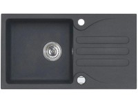 Alveus Granitový dřez Galapagos 30, černá, 77 x 43 cm