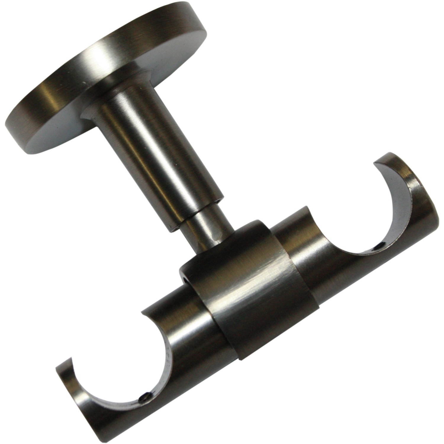 Gardinia Stropní držák Europa 1 nebo 2 tyče pro průměr 19 mm stříbrný