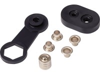 Patentní knoflíky, šedé, 100 ks, 5 x 9,5 mm