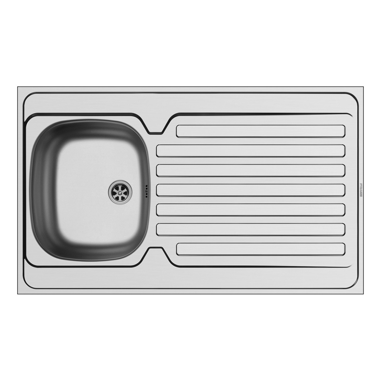 PYRAMIS Nerezový dřez INTERNATIONAL 1B 1D hladký, 100 x 60 cm