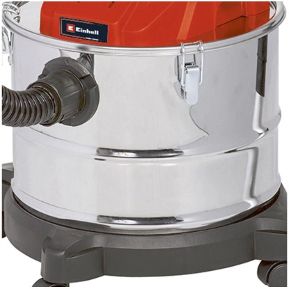 Einhell Power X-Change TE-AV 18/15 Li C-Solo vysavač popela: Detail nádoby a hadice.