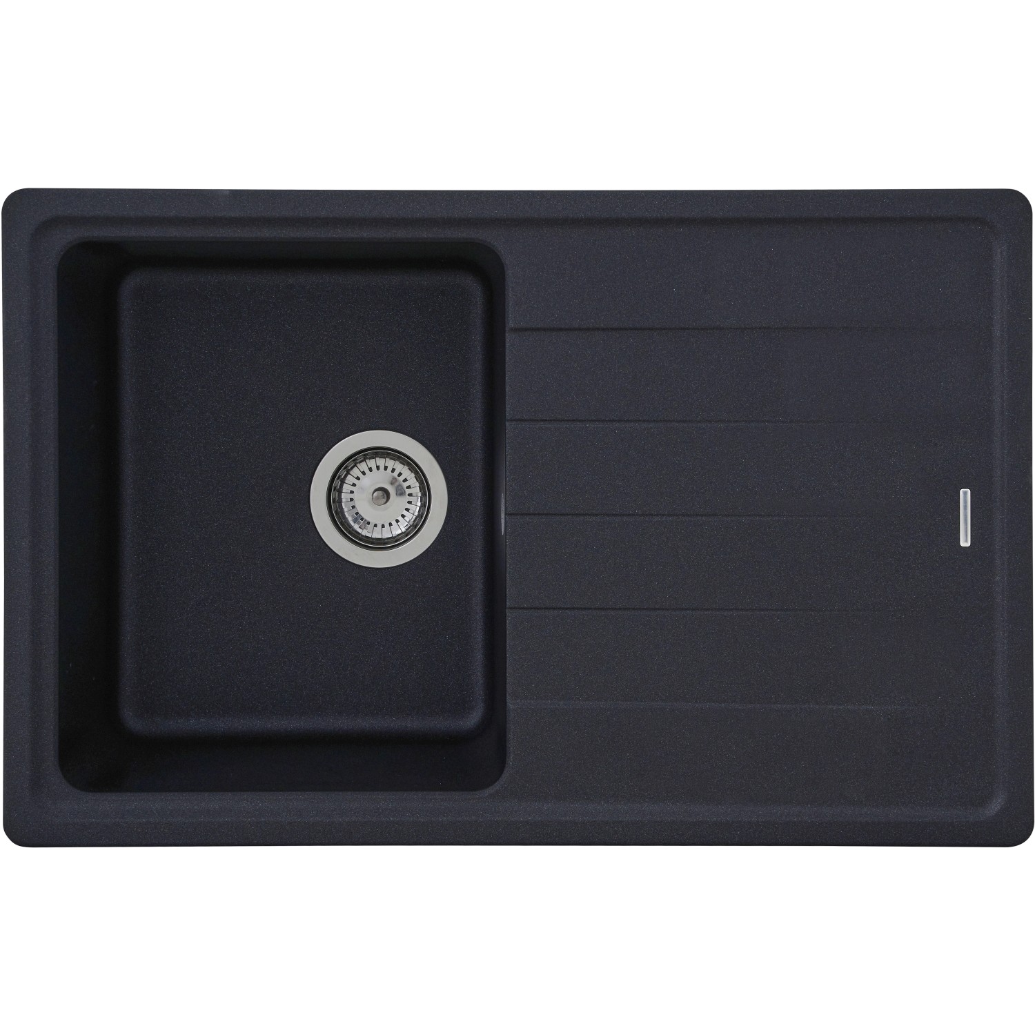 Respekta by Schock Granitový dřez Columbia černý 78 x 50 cm