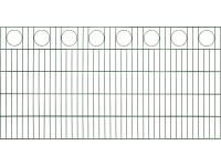 Floraworld Dekorativní plotový panel, dvojitý, kruh, zelená, 100 x 200 cm Floraworld Dekorativní plotový panel, dvojitý, kruh, zelená, 100 x 200 cm