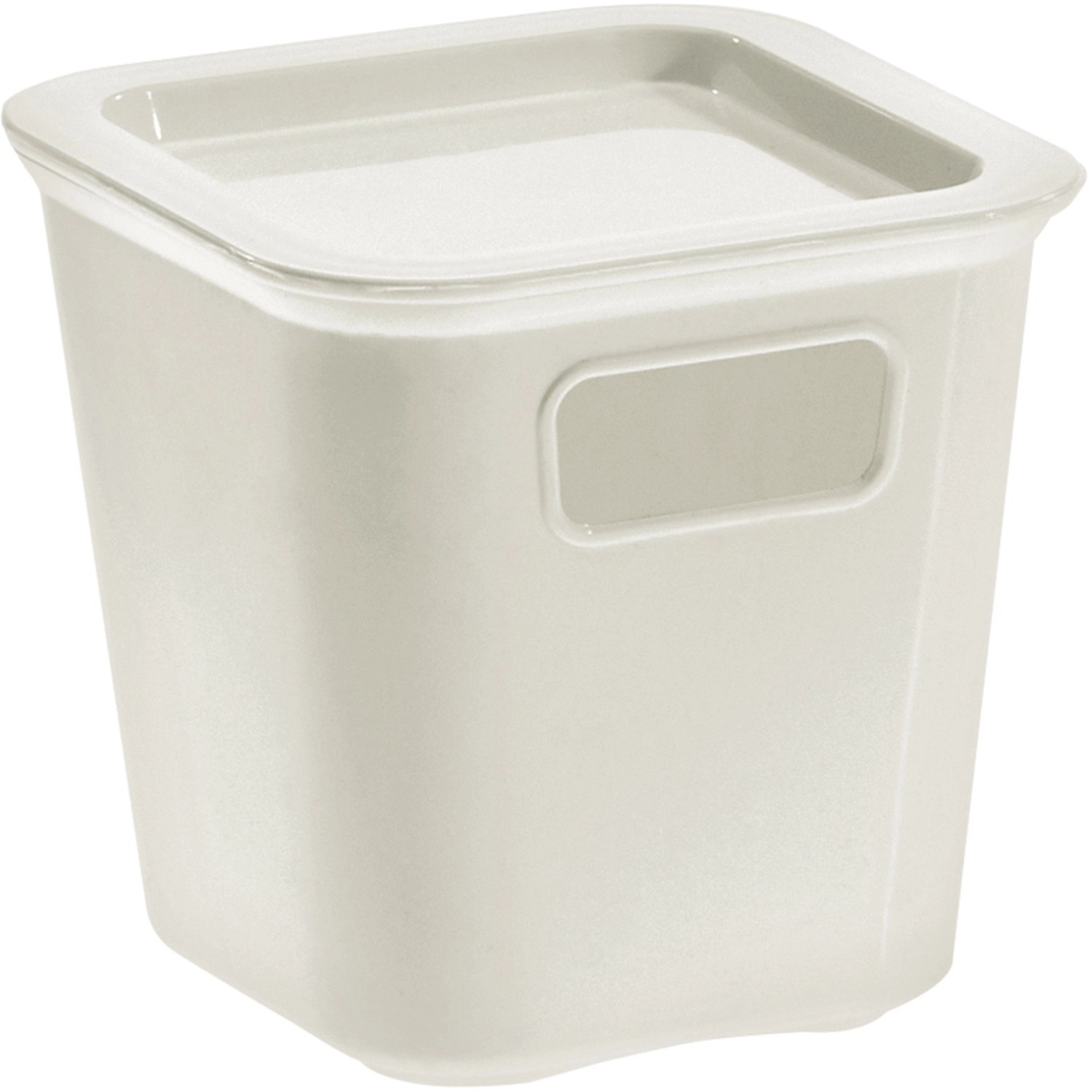 Tontarelli Box Bella s víkem, bílý, 11,2 x 11,4 x 11,4 cm