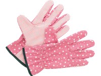 Zahradní rukavice růžovo-bílé velikost 8