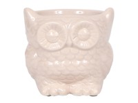 Keramický květináč Sova krémověbílá pr. 6 x 5 cm Keramický květináč Sova krémověbílá pr. 6 x 5 cm