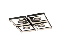 Paul Neuhaus Stropní LED svítidlo Traforo, 35W, 2700-5000K, černá, 53 x 53 cm