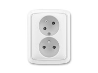 ABB 2násobná zásuvka TANGO 5513A-W02357 B bílá 44 x 175 x 94 mm