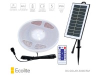 Ecolite LED solární pásek SOLAR STRIP DX-SOLAR-3000/5M, 96 lm/m, 3000 K