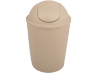MSV Koš s výkyvným víkem béžový, 5,5 l