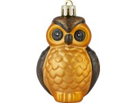 Dekorace na vánoční stromeček sova, 4 ks Dekorace na vánoční stromeček sova, 4 ks