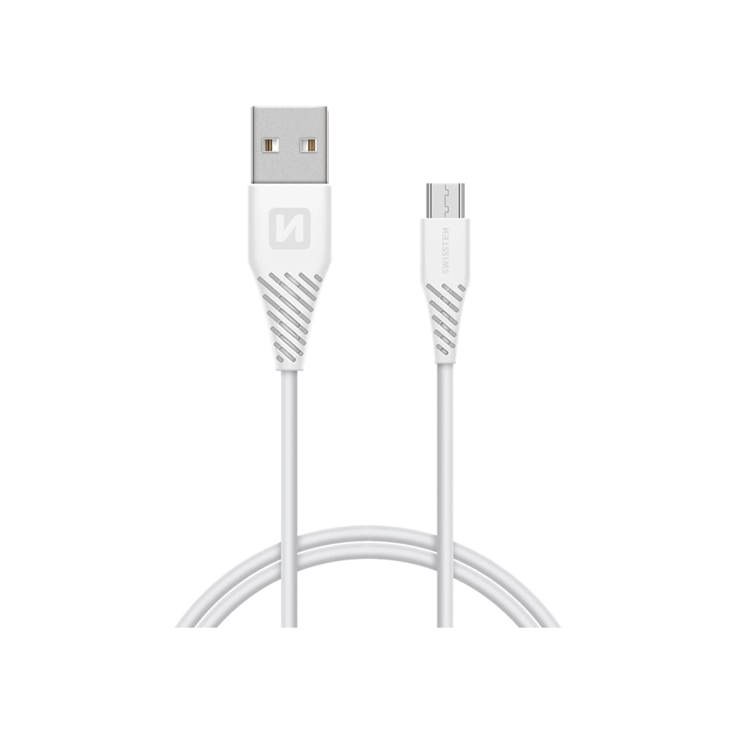 SWISSTEN Datový kabel, USB-A / Micro USB, 1,5 m, bílý