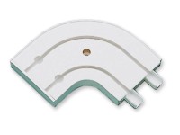 Gardinia Oblouk dvoudrážkový GE2 s koncovkami bílý 13,5 cm x 13,5 cm 2 ks Gardinia Oblouk dvoudrážkový GE2 s koncovkami bílý 13,5 cm x 13,5 cm 2 ks