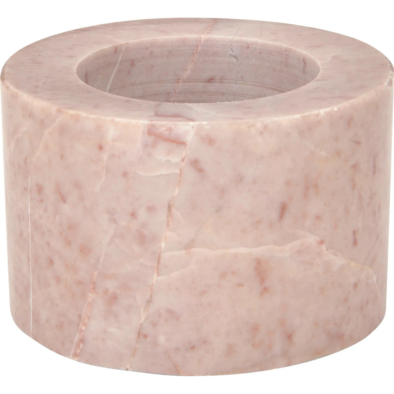 Stojánek na čajovou svíčku, řůžový, 4 x 6,5 cm