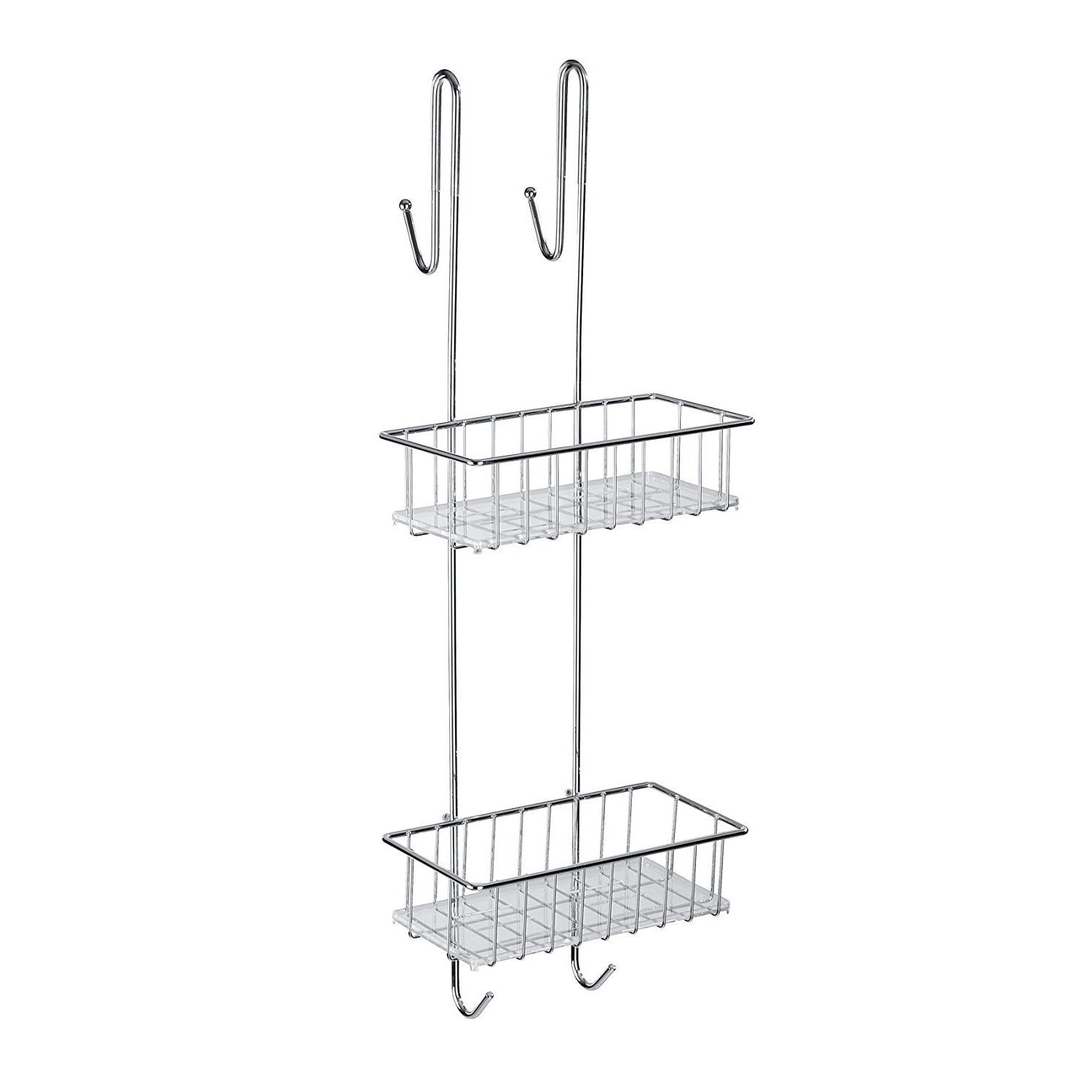 Koupelnové police CADDY, nerezová ocel, WENKO stříbrná