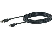 Schwaiger USB připojovací kabel 2.0 černý 1 m