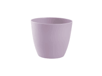 Plastkon Obal na květináč Ella levandulová matná, pr. 15 x 13,2 cm