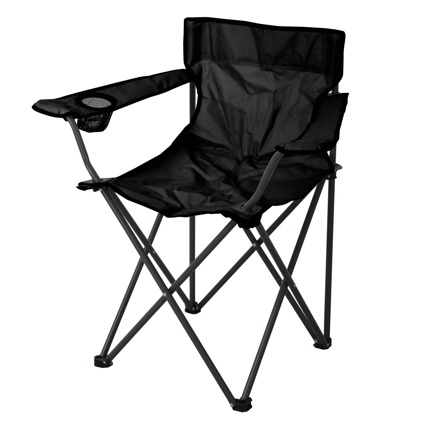 BWO Kempingová židle Atana černá 80 x 79 x 47 cm