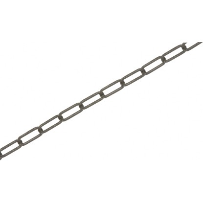 LUX-TOOLS Řetěz dlouhočlánkový 4-hranný černý 3 x 3 mm - metráž