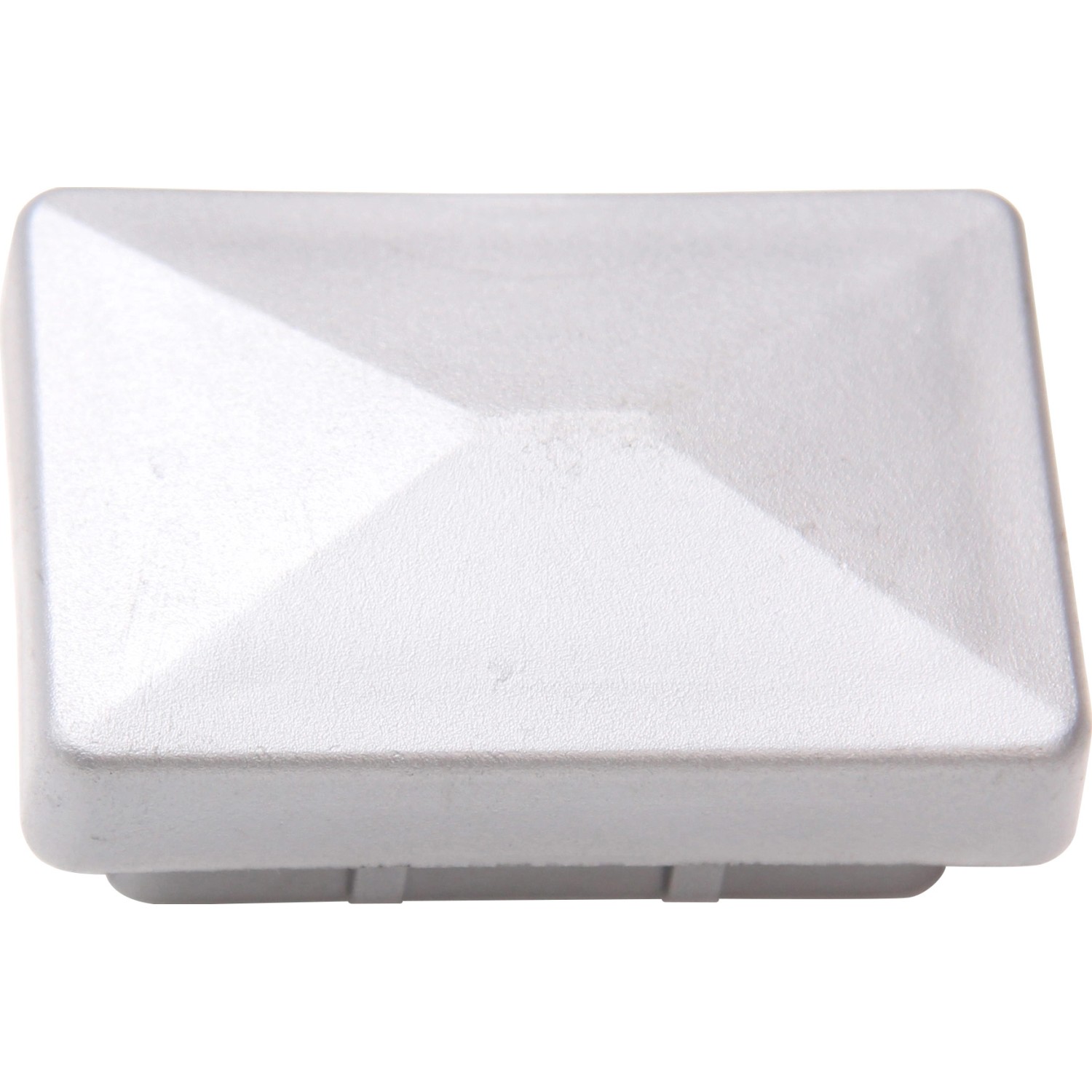 Floraworld Náhradní krytka sloupku plast stříbrná 60 x 40 mm