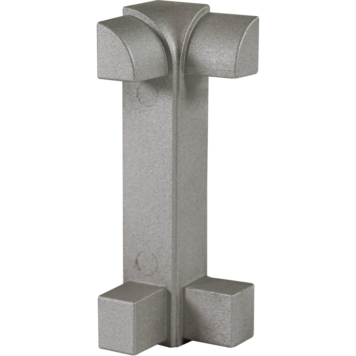 Fuchs Design Hliníkový sokl - vnitřní roh, stříbrný matný, 7 cm