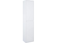Maximus Vysoká koupelnová skříňka Sisi, 2 dvířka, matná bílá, 35 cm