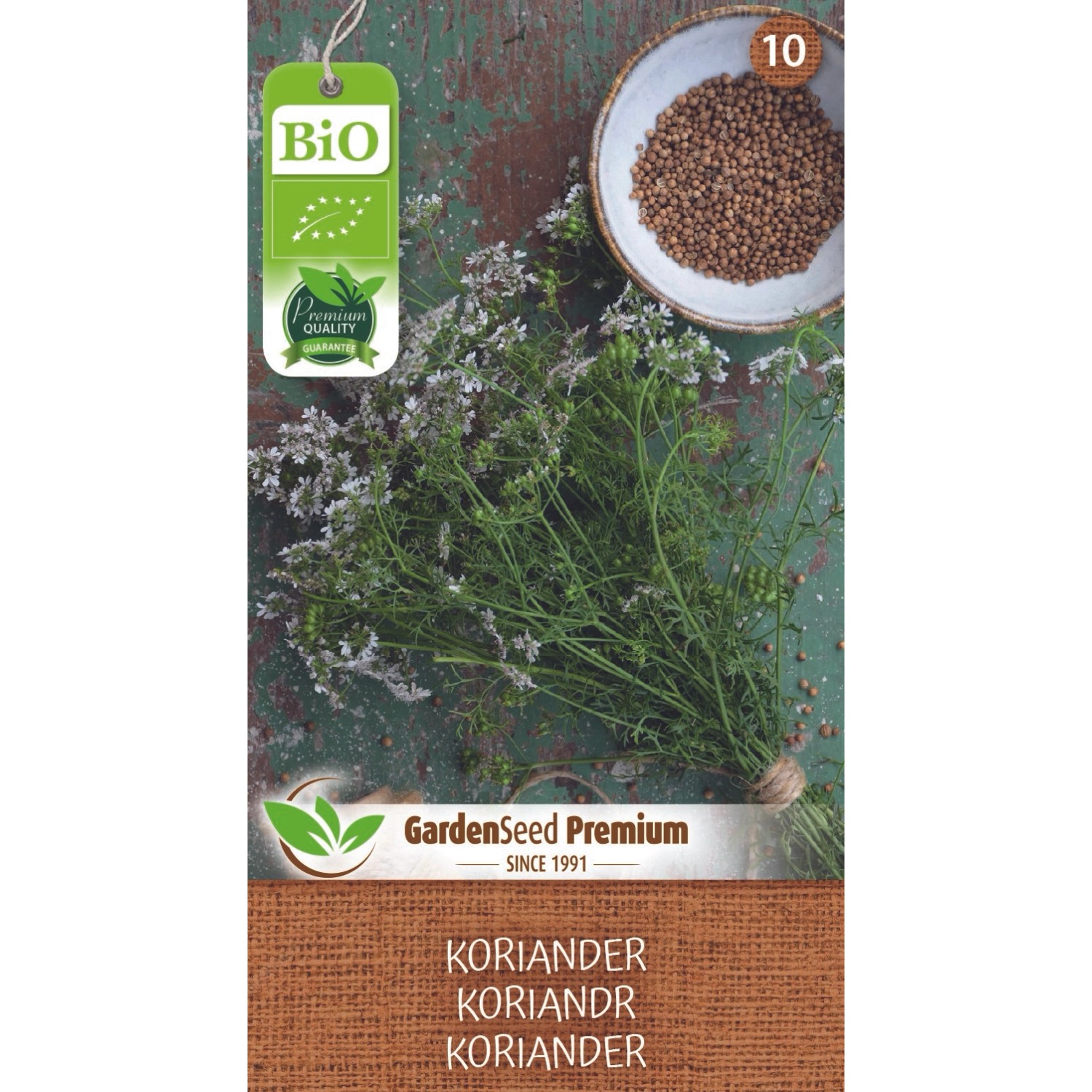 GardenSeed Premium Semínka Koriandr (BIO)