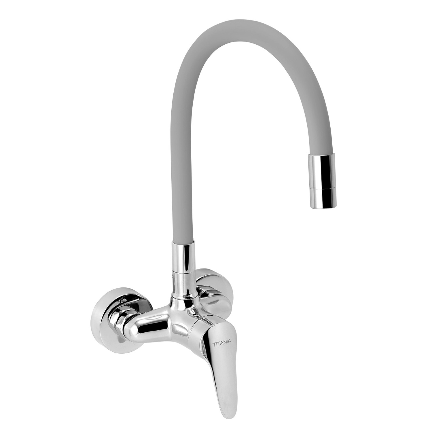 Novaservis Titania Iris New dřezová baterie se silikonovým ramínkem 100 mm stříbrošedá-chrom 94484,0s 94484.0S