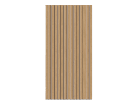 Denpanels Akustický panel WOOD dub hnědá MDF béžová plsť 120 x 60 x 1,9 cm
