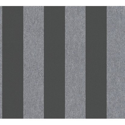 A. S. Creation Vliesová tapeta Attractive Pruhy černo-šedá