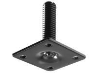 Hettich Montážní destička se závitem M10 x 90 mm x 90 mm černá