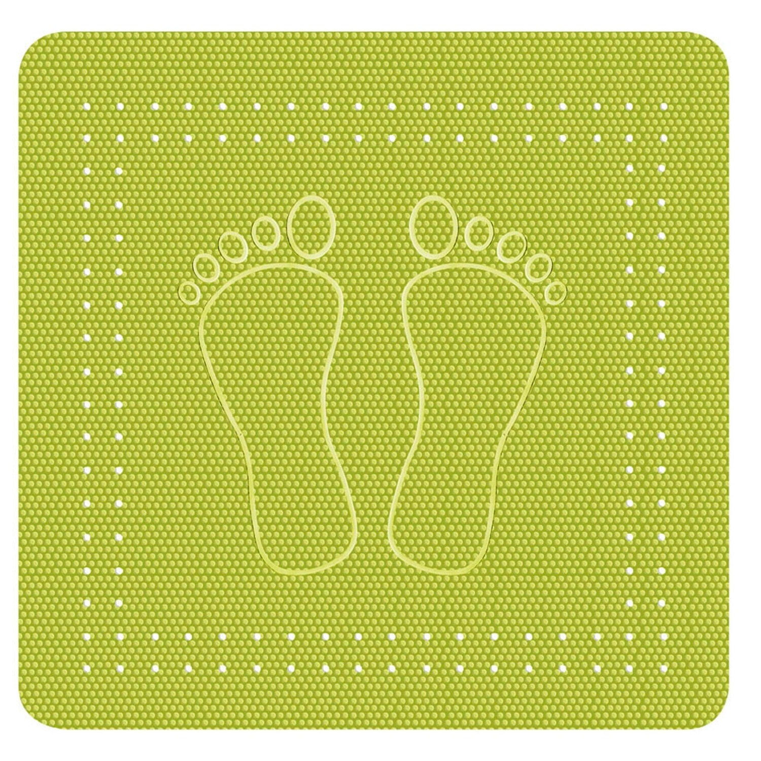 Kleine Wolke Foot protiskluzová podložka do vany močálově zelená 55x55 cm 4 388 615 002