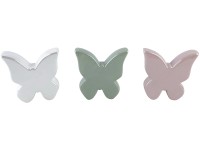 Boltze Stojací dekorace motýlci různé barvy 10 x 10 x 3 cm