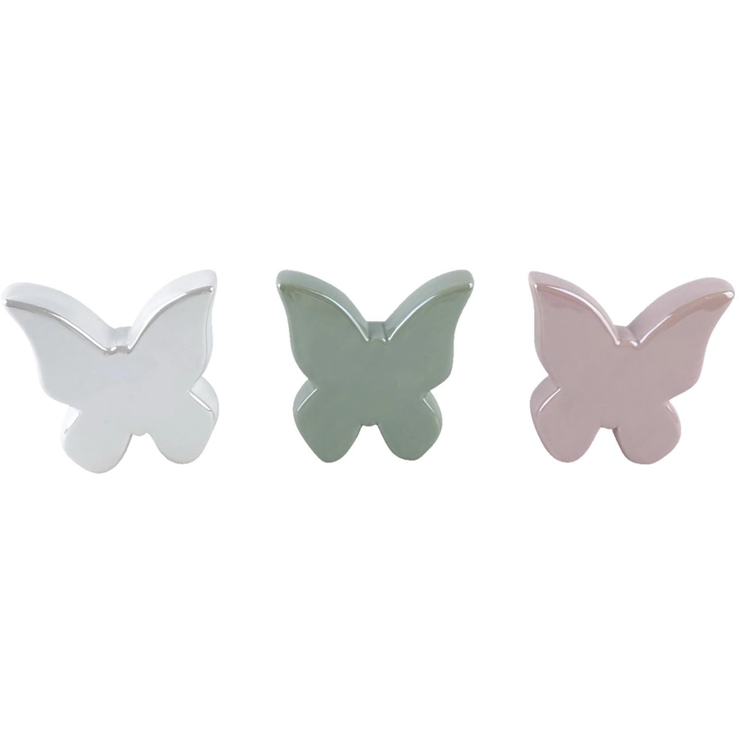 Boltze Stojací dekorace motýlci různé barvy 10 x 10 x 3 cm