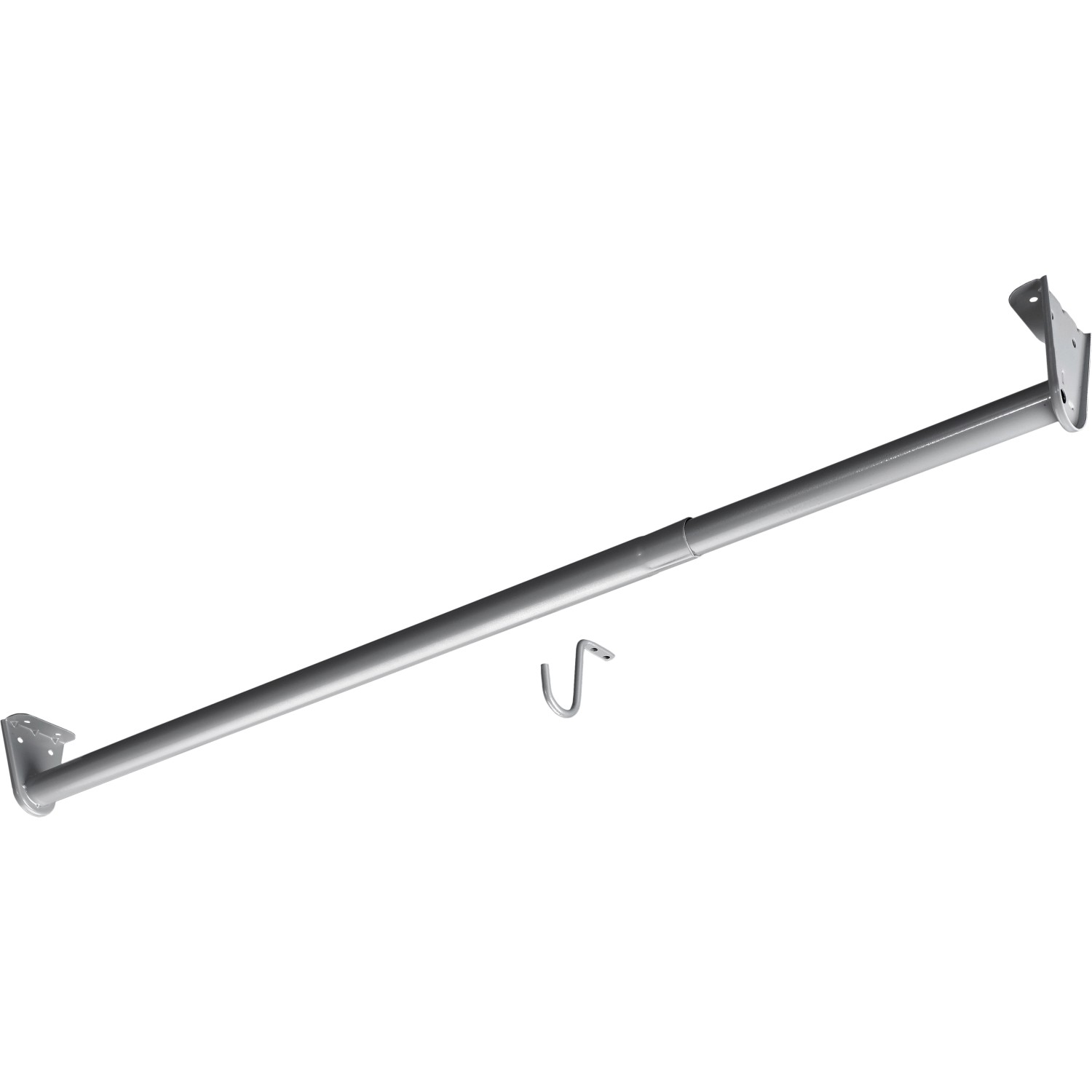 Hettich Šatní tyč nastavitelná ocelová stříbrošedá pr. 26 x 680-1200 mm, 1 ks