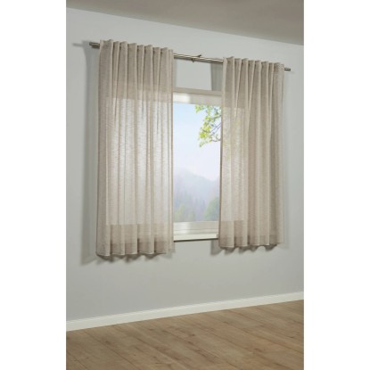 Bennetti Závěs se skrytými poutky, přírodní vzhled béžový, 175 x 140 cm