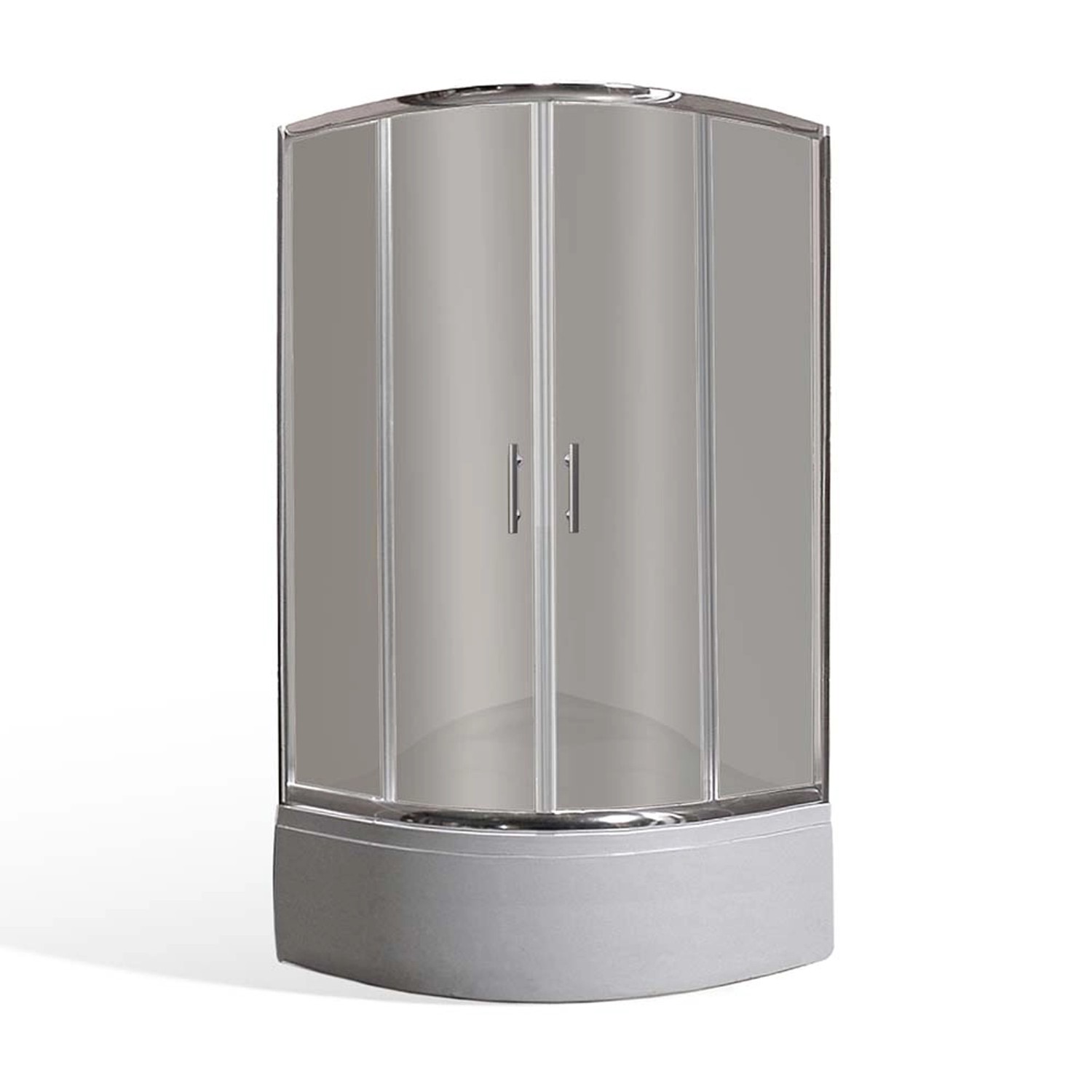 Roltechnik Set čtvrtkruhového sprchového koutu a vaničky PORTO NEO 800 mm