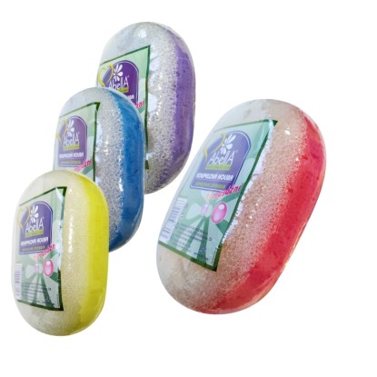 AbellA Masážní koupelová houba různé barvy 1 ks