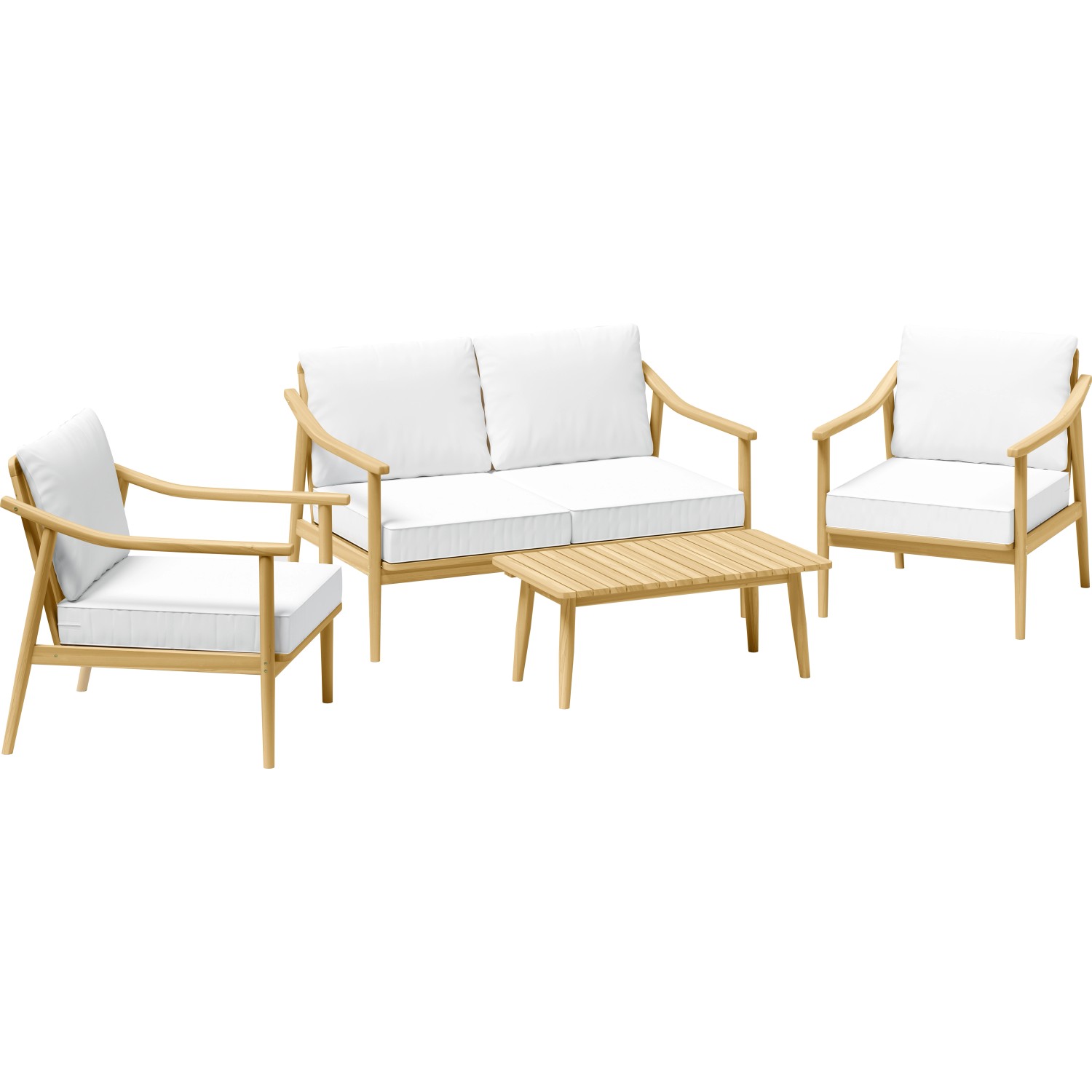 Sestava zahradního nábytku Lakewood, akáciové dřevo, 4dílná